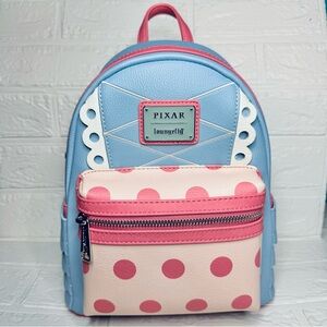 Loungefly Disney Pixar Bo Peep Mini Backpack Blue Pink Toy Story